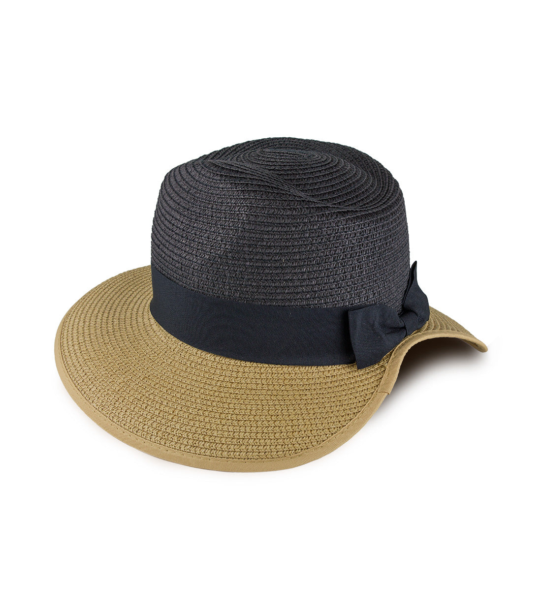 Magid Two-Tone Straw Garden Panama Hat