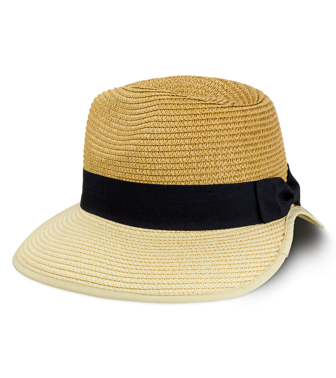Magid Two-Tone Straw Garden Panama Hat